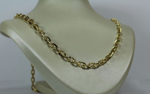 Hollow 10k Diamond cut chain 4.0mm wide 28”