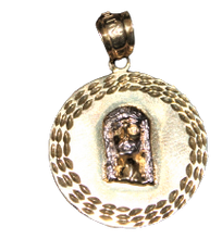 Load image into Gallery viewer, 10k Jesus with Circle Plate 26 mm Diameter