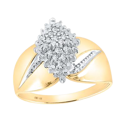 10K Diamond Ring with 0.13ct diamond