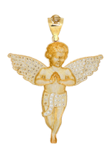 Load image into Gallery viewer, 3D angel with cubic zirconia along the wings