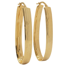 Load image into Gallery viewer, 10K Flat Fashion Earring 45mm long