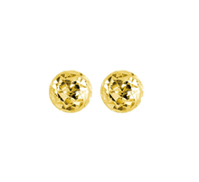 Load image into Gallery viewer, 10k 5mm Diamond Cut Ball Earring