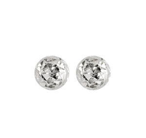 10k 5mm Diamond Cut Ball Earring