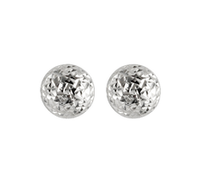 Load image into Gallery viewer, 10k 7mm Diamond Cut Ball Earring