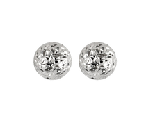 Load image into Gallery viewer, 10k 8mm Diamond Cut Ball Earring